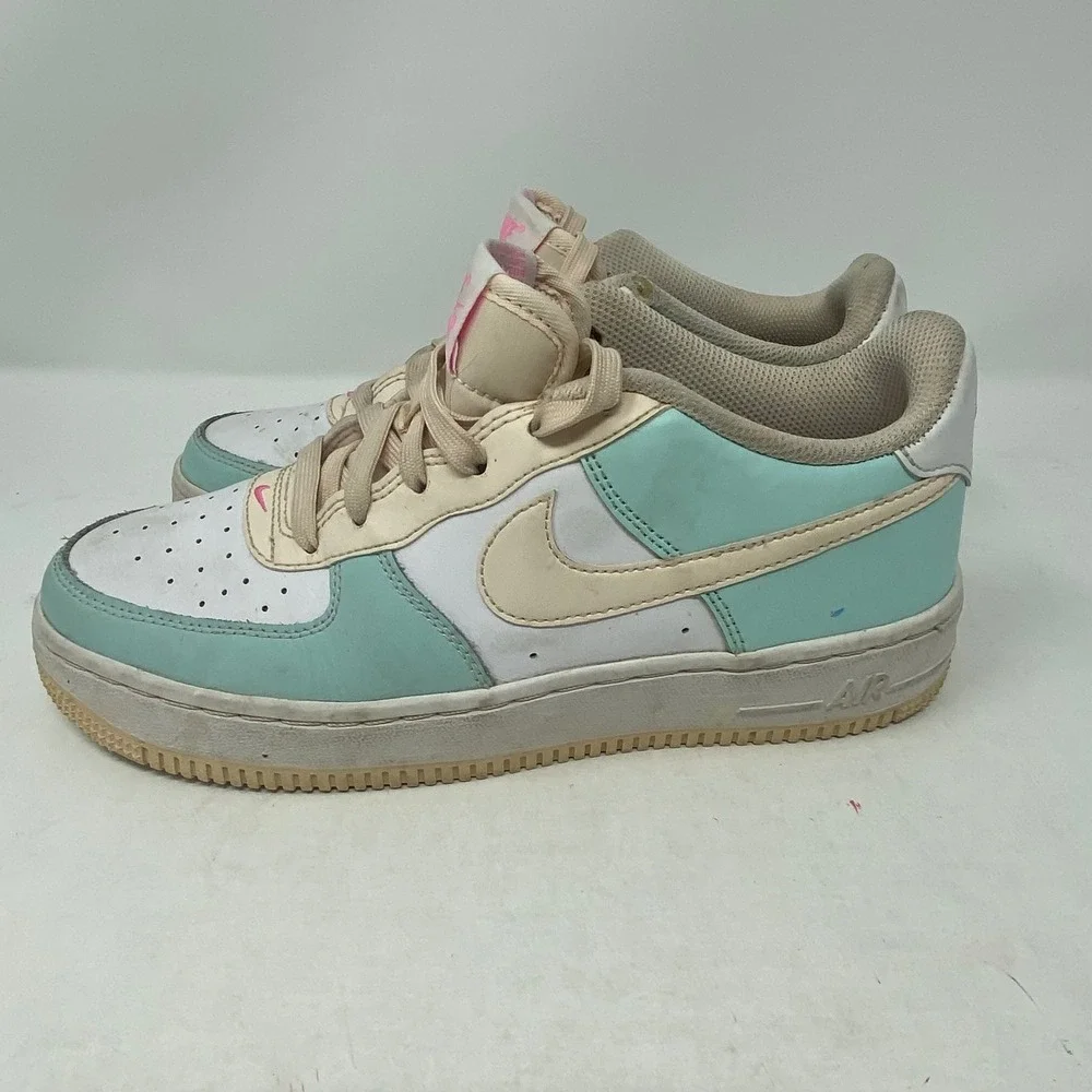 Nike Air Force 1 Low Teal White Cream Pink Blessed DV7762-300 Kids 5.5Y Womens 7